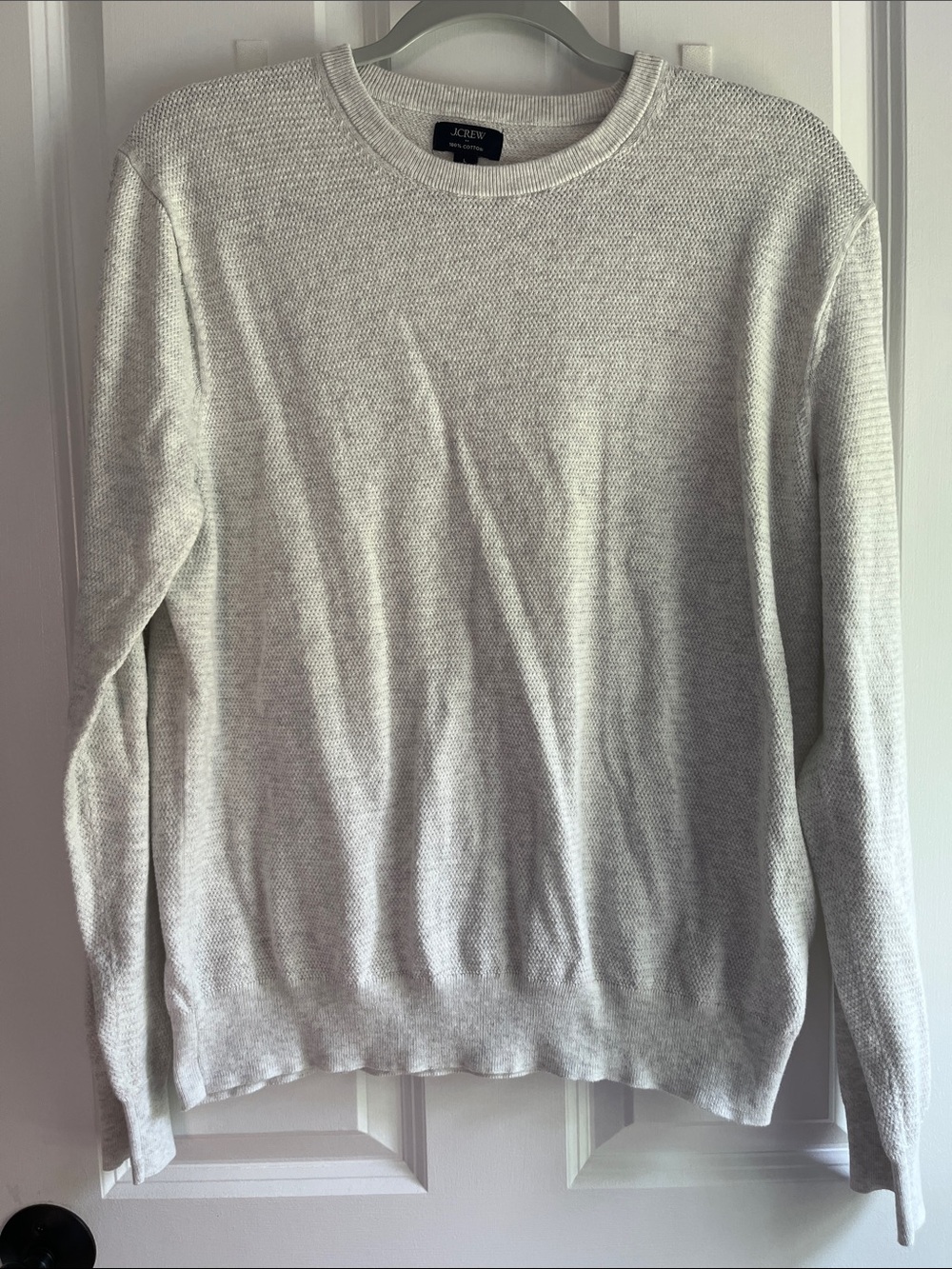J. Crew Factory Men’s Crewneck Sweater in Light Heather Gray